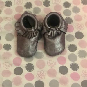 Gun Metal Freshly Picked Moccasins